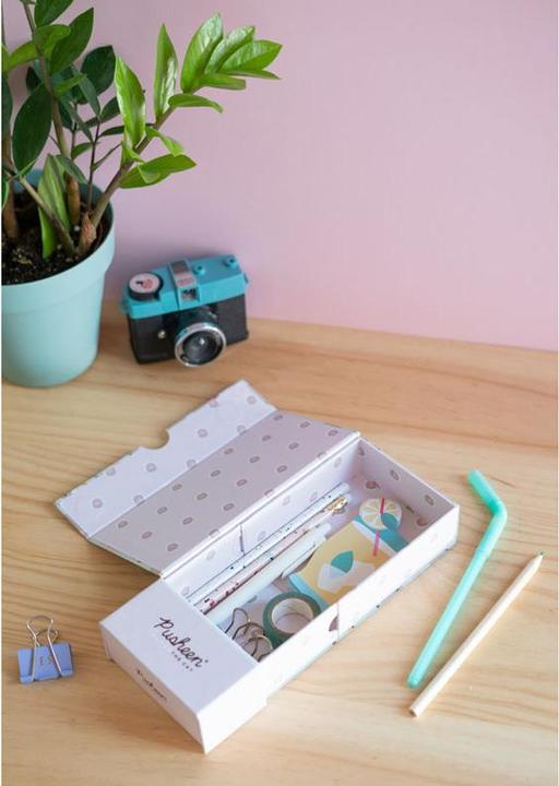 Actual product image Pusheen Rose pencil case