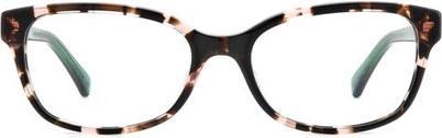 Kate Spade Violet Brillen für Frauen Rosa Havanna Oval 51mm