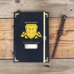 Blue Sky Harry Potter - Ensemble de carnet et stylo-bille en forme de baguette Blason de Poudlard