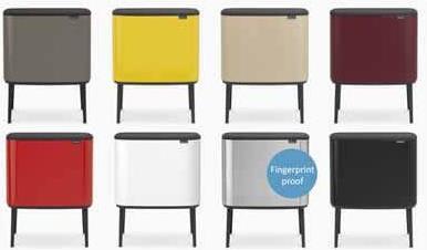 Image du produit Brabantia Poubelle Bo Touch Bin 3x11 litres (33 l)