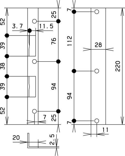 Produktbild Glutz Winkelschliessblech B-1120 (Schliessblech)