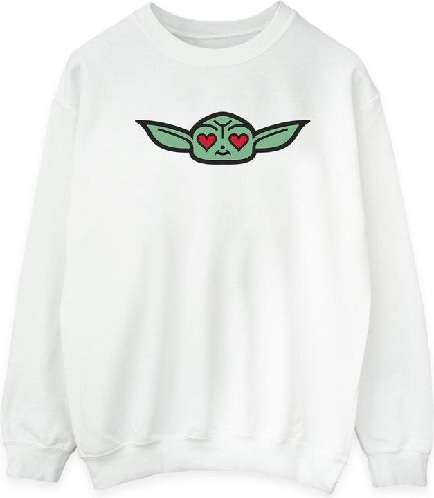 Star Wars The Mandalorian Grogu Heart Eyes Sweatshirt (S)