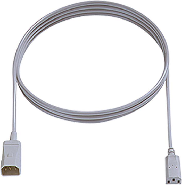 Actual product image Bachmann Power Cord C14 to C13 grey, Extension Cable (0.75 m, C14, C13)