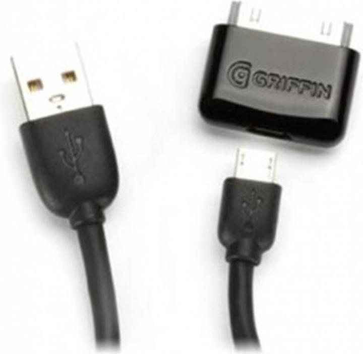 Image du produit Griffin Câble USB Charge/Sync pour iPhone/ iPod/ iPad Noir (Micro USB, USB, USB)