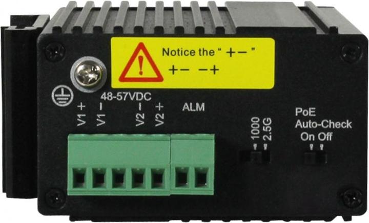 Image du produit Allnet switch non géré industriel 3 ports 2.5gigabit 90w / 1x poe bluetooth / 2x sfp 1g/2.5g / ventilation (3 Ports)