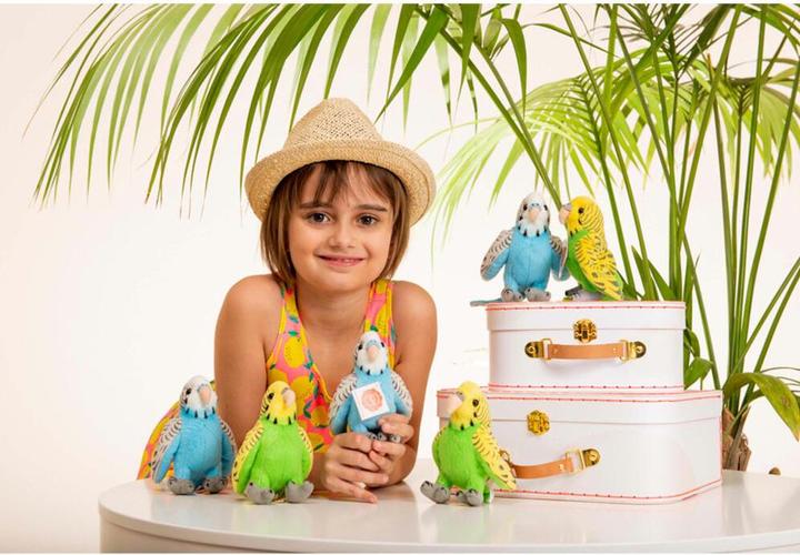 Produktbild Teddy Hermann Wellensittich grün 13cm (13 cm)