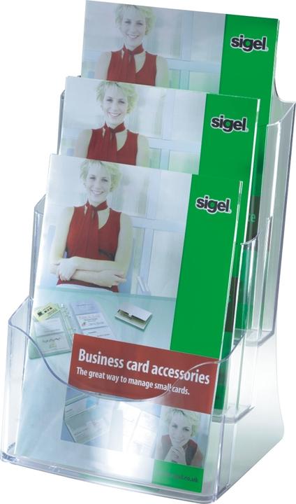 Actual product image Sigel Table leaflet holder acrylic 3xA4 (A4)
