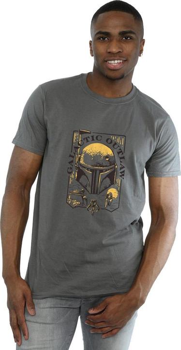 Actual product image Star Wars Mens Galactic Outlaw Distress T-Shirt (3XL)