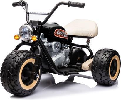 Es-toys Elektro Kindermotorrad 2x800W Brushless Motoren – 24V7A – Schwarz (24 V)
