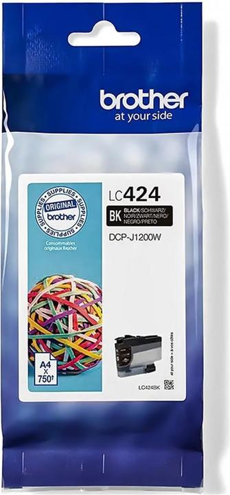 Actual product image Brother LC-424BK Ink Cartridge - Black (FC)
