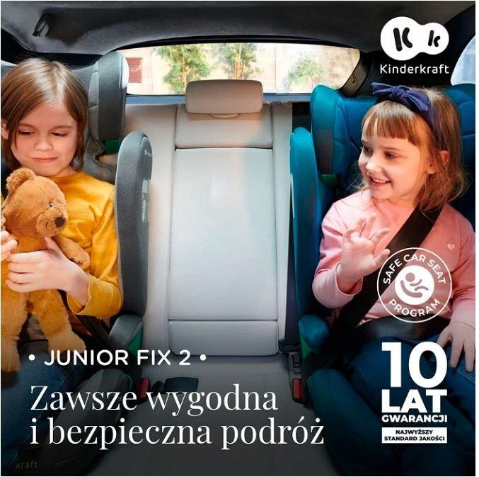 Actual product image KinderKraft Junior Fix 2 I-Size Rocket Grey (Child seat, ECE R129/i-Size Standard)