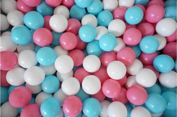 Actual product image Knorrtoys Ball set approx. Ø6 cm - 100 balls rose/cream/lightblue