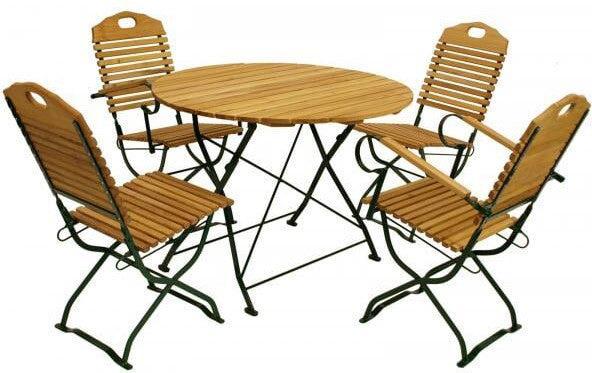 Actual product image Degamo Kurgarten - Seating set BAD TÖLZ 5-piece foldable (100 cm)