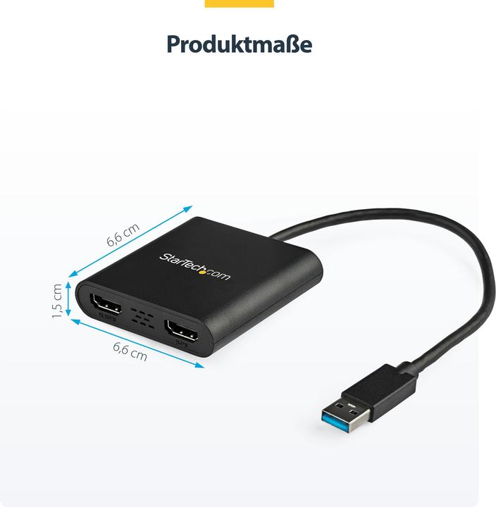Image du produit StarTech USB32HD2 (HDMI, 31.50 cm)