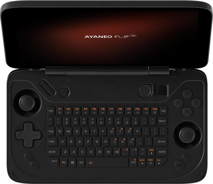 Image du produit Ayaneo Flip KB Handheld Konsole, AMD Ryzen 8840U, 16 GB LPDDR5X, 512 GB SSD – Shadow Black