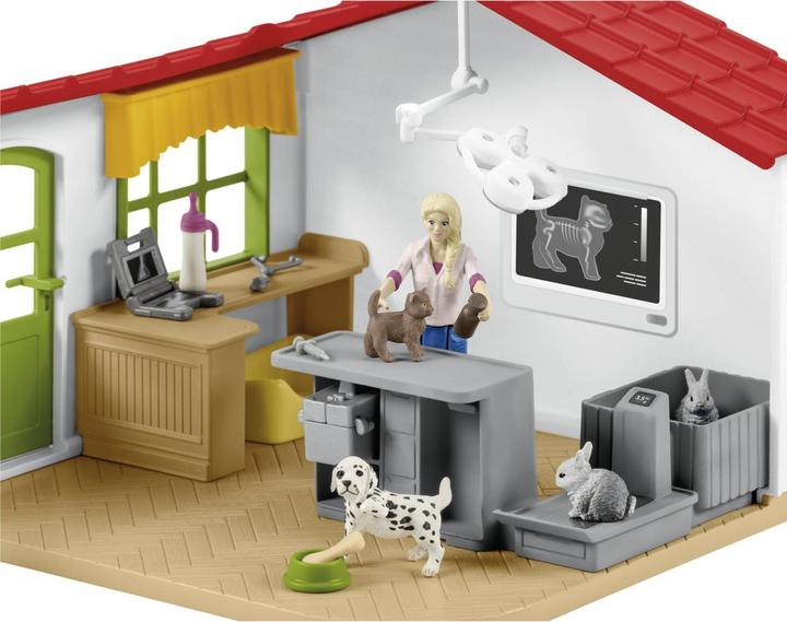 Produktbild Schleich Tierarzt-Praxis mit Haustieren