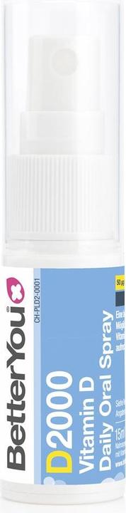 Actual product image Betteryou D2000 Vitamin D Oral Spray 2000 IU (15ml) (15 Piece, Spray, 39 g)