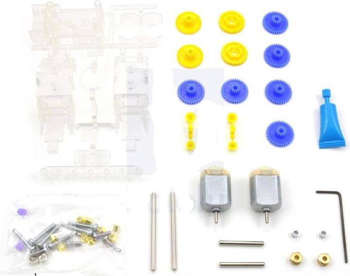 Actual product image Tamiya Double Gearbox Kit (Tamiya Gearbox, Motor)