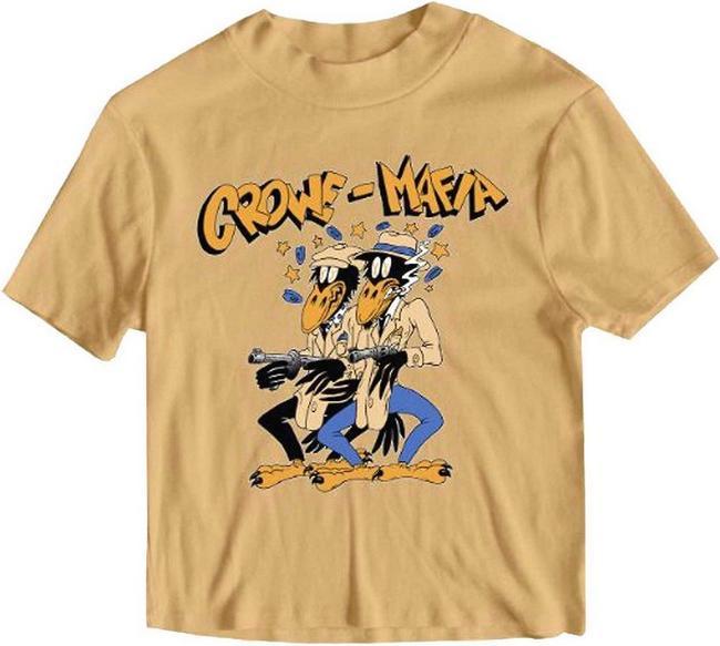 Universal Textiles Erwachsene Crowe Mafia Rücken Print TShirt
