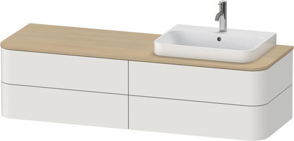 Produktbild Duravit Happy D.2 Plus Waschtischunterbau für Konsole wandhängend, 1600x550 mm, 4 Schubkästen, f (160 x 55 x 41 cm)