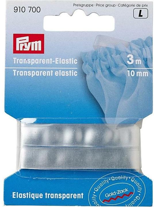 Image du produit Prym Élastique transparent 10 mm, carte 3 m