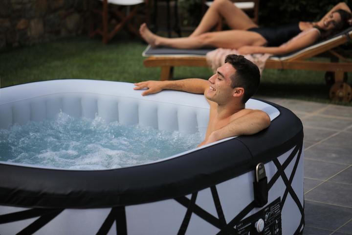 Actual product image PureHaven Inflatable whirlpool 185x185x68 cm for 6 persons self-cleaning incl. filter cartridges (6 pers.)