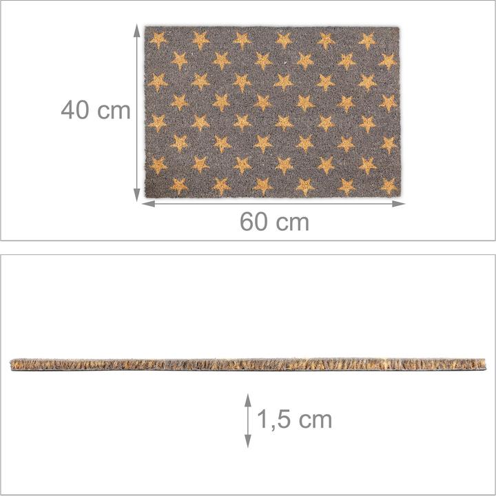 Produktbild Relaxdays Fussmatte (60 x 40 x 1.5 cm)
