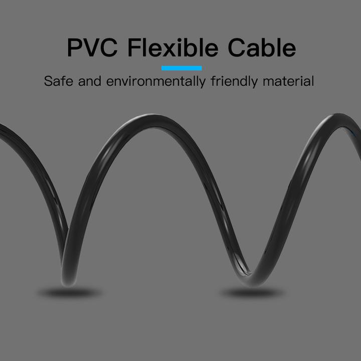 Produktbild Vention 2xRCA cable (Cinch) jack to 3.5mm BCFBJ 5m (black) (5 m, Cinch)