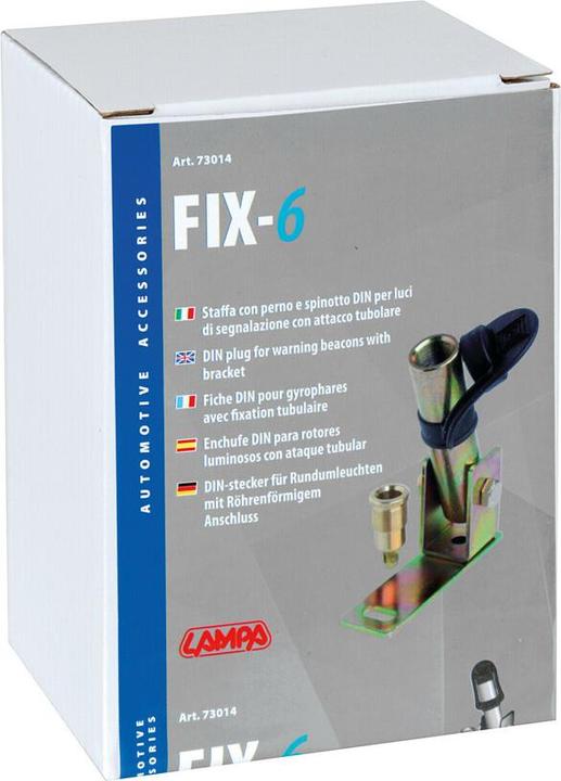 Produktbild AM Fix-6, Halter gewinkelt mit DIN-Stecker für Rundumleuchte - schraubbar