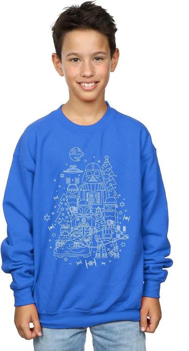 Immagine prodotto Star Wars Empire Christmas Felpa Ragazzi (152, 158)