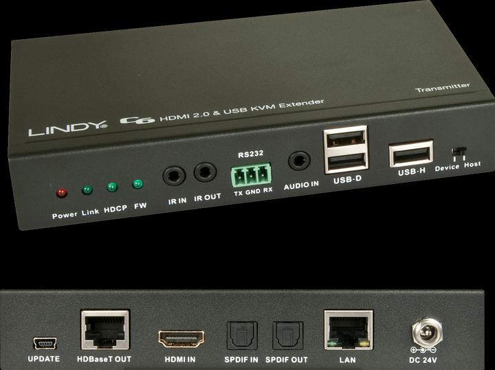 Produktbild Lindy C6 HDMI 4K and USB 2.0 Extender