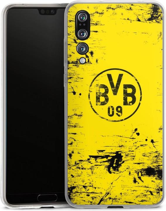 Actual product image DeinDesign Silikon Hülle für Huawei P20 Pro Handyhülle Case Smartphone Schutzhülle BVB Borussia Dortmund (Huawei P20 Pro)