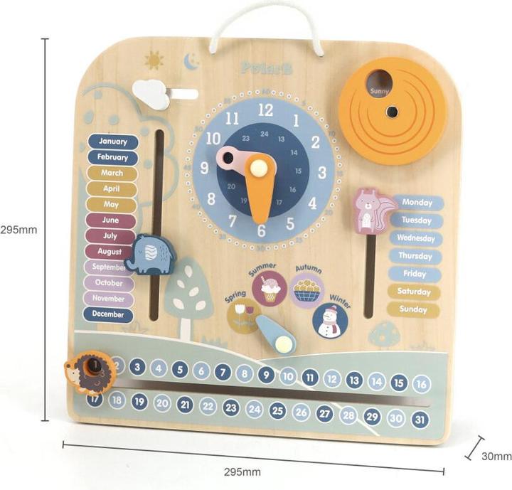 Image du produit Viga Toys Viga 44056 Kalendarz i zegar (Anglais)