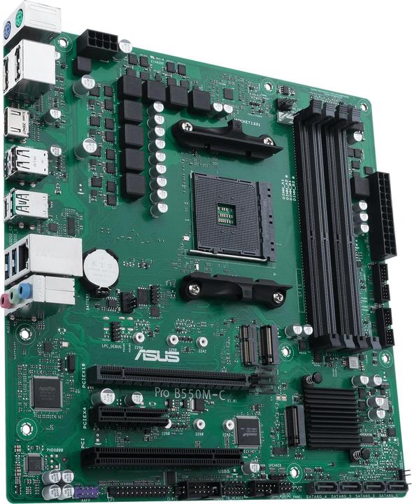 Produktbild ASUS PRO B550M-C/CSM (AM4, AMD B550, mATX)