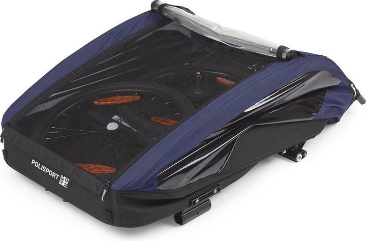 Polisport Kinderanhänger ohne Wanderkit Grau/Blau