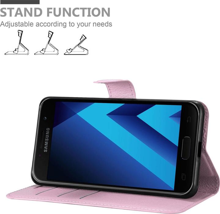 Actual product image Cadorabo Book with stand function cover (Samsung Galaxy A3 (2017))