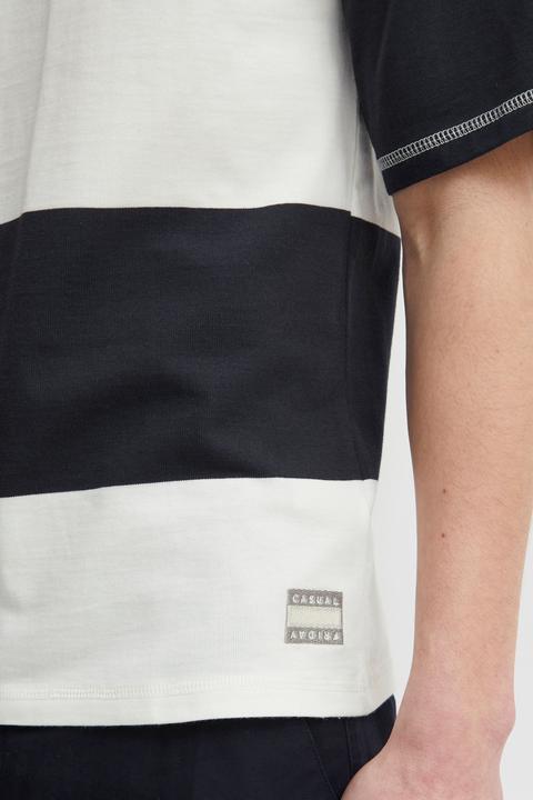 Actual product image Casual Friday CFTue wide striped tee - 20504714 (XL)