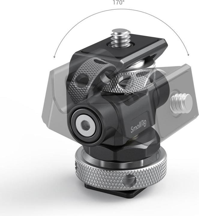 Image du produit SmallRig Support de moniteur pivotant et inclinable avec fixation par griffe froide (Accessoires pour moniteurs)