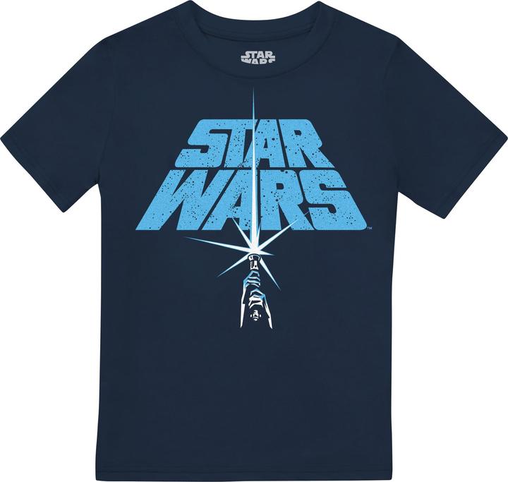 Actual product image Star Wars Childrens/Kids Lightsaber Logo T-Shirt (152, 158)