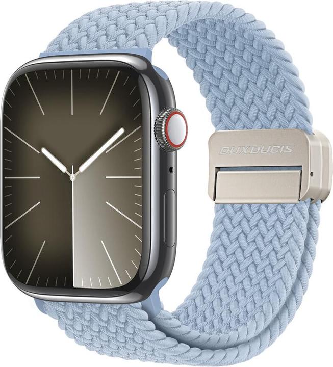 Dux Ducis Mixture Pro Armband Apple Watch 38mm/40mm/41mm - Hellblau (41 mm, 38 mm, 40 mm, Nylon, Apple Watch SE (2022/2023), Apple Watch Series 8, Apple Watch Series 9, Apple Watch Series 7, Apple Watch Series 6, Apple Watch Series 4, Apple Watch Series 5, Apple Watch SE, Apple Watch Series 3)
