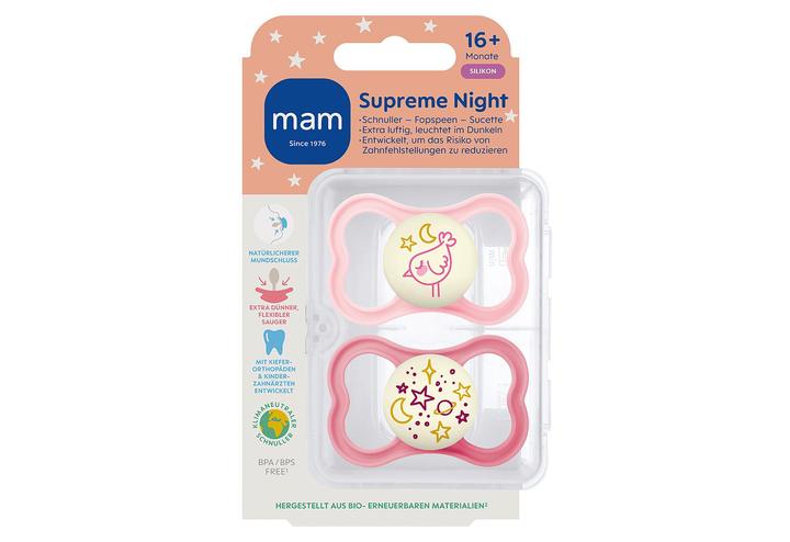 Actual product image MAM Supreme Sili 16+ rose 2pcs (2 x, from 16 m.)