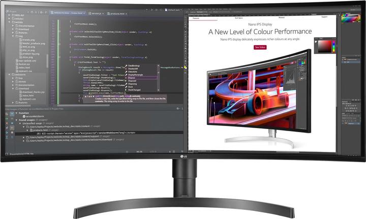 LG 34WL85C-B (3440 x 1440 Pixel, 34")