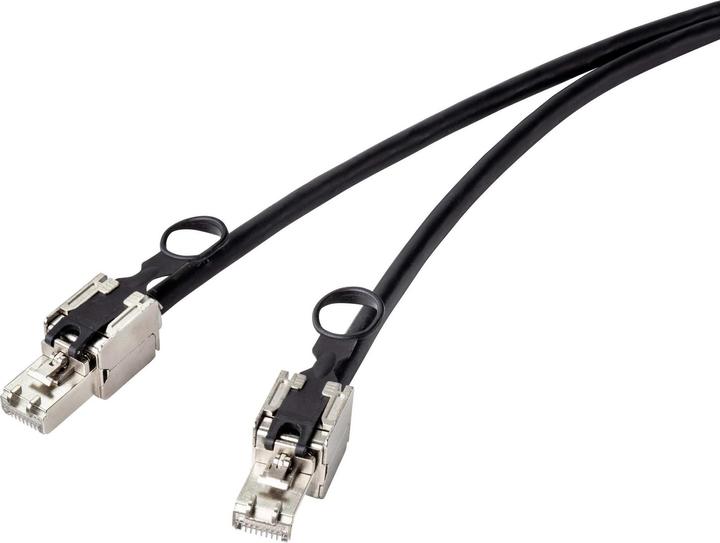 Produktbild Renkforce RJ45 Netzwerk Anschlusskabel CAT 6a S/FTP LSZH 1 m mit Zugring (S/FTP, CAT6a, 1 m)