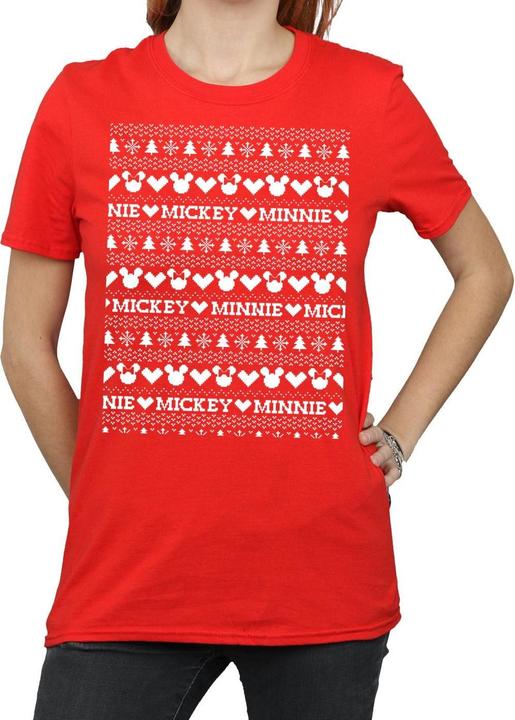 Produktbild Disney Mickey And Minnie Christmas Fair Isle TShirt (XL)