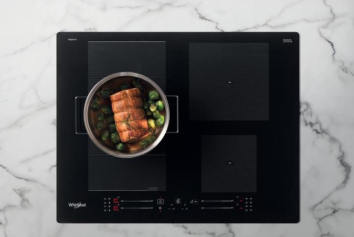 Immagine prodotto Whirlpool indukcinė kaitlentė WF S7560 NE 60 cm, 1 FlexiSlide, Booster, Juodas