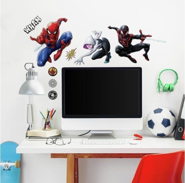 Actual product image Roommates Spider-Man Miles Morales Peel And Stick Wall Decals