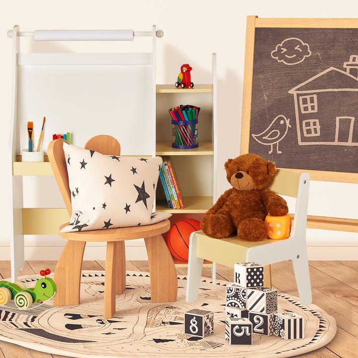 Produktbild Relaxdays Kindertafel mit Fächern und Stuhl