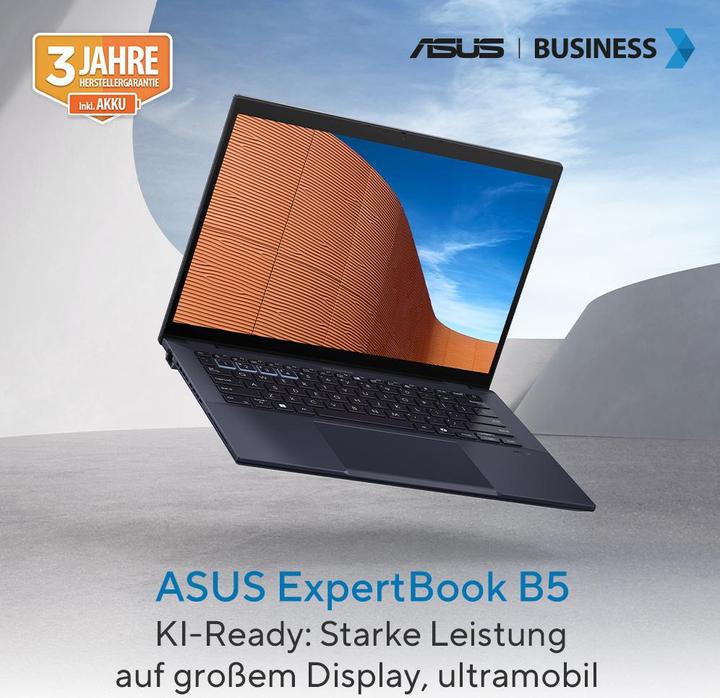Produktbild ASUS ExpertBook B5 14" U7-155H 32 1TB B5404CMA-Q70516X W11P (14", Intel Core Ultra 7 155H, 4.29 GB, 125 GB, DE)