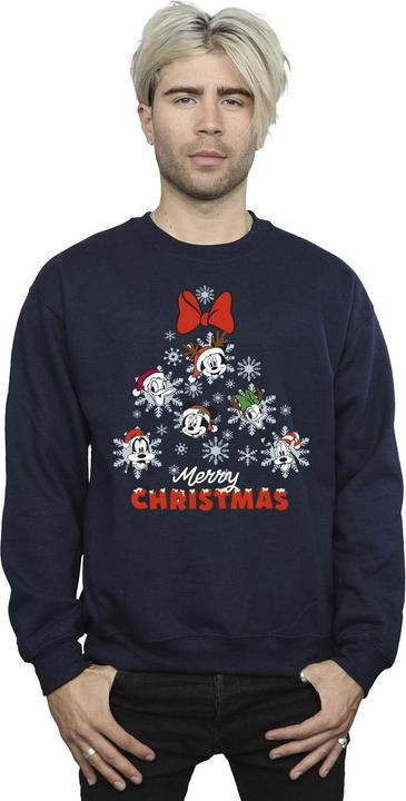 Actual product image Disney Mens Mickey Mouse And Friends Christmas Tree Sweatshirt (S)