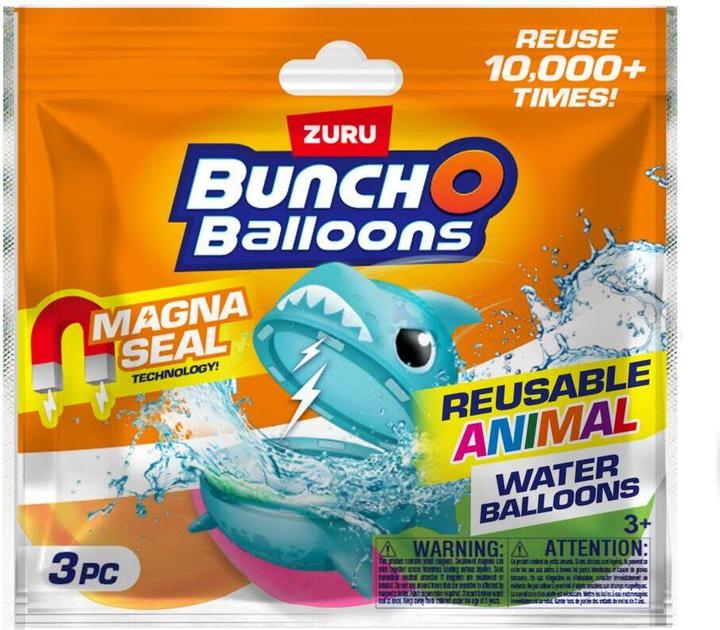 Productafbeelding Zuru Bunch O Ballonnen-Herbruikbare-Dier herbruikbare waterballon (3 stuks),S1,Foliezak,Uq,9pc